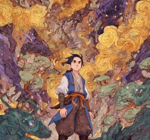 悬疑推理专题封面，暗色背景与放大镜元素